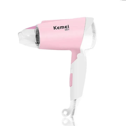 Kemei KM-6831 Professional Foldable Hair Dryer – 1600W